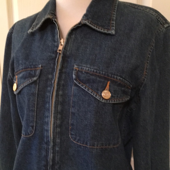 The Limited zip up Jean jacket size S - Picture 2 of 7